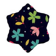Colorful Floral Ornament (Snowflake)