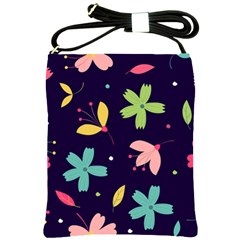 Colorful Floral Shoulder Sling Bag by hanggaravicky2