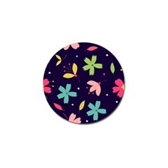 Colorful Floral Golf Ball Marker (4 Pack) by hanggaravicky2