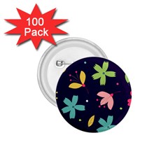 Colorful Floral 1 75  Buttons (100 Pack)  by hanggaravicky2