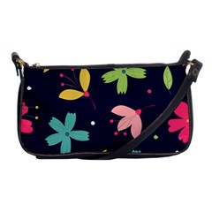 Colorful Floral Shoulder Clutch Bag