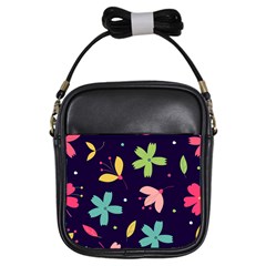 Colorful Floral Girls Sling Bag by hanggaravicky2