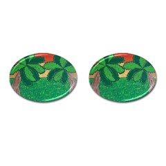 Palmtrees At Sunset  Cufflinks (oval) by Hayleyboop
