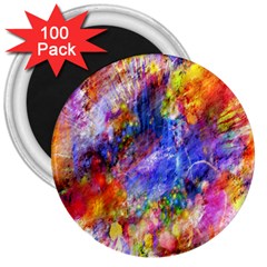 Abstract Colorful Artwork Art 3  Magnets (100 Pack) by artworkshop