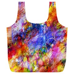 Abstract Colorful Artwork Art Full Print Recycle Bag (xxl) by artworkshop