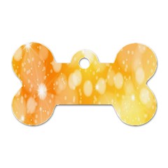 Abstract Sparkling Christmas Day Dog Tag Bone (one Side) by artworkshop