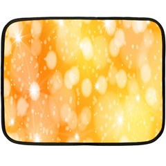 Abstract Sparkling Christmas Day Double Sided Fleece Blanket (mini)  by artworkshop