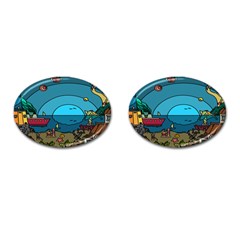 Artwork Art Kids Cufflinks (Oval)