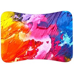 Colorful Painting Velour Seat Head Rest Cushion by artworkshop