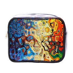 Colorful Structure Mini Toiletries Bag (one Side) by artworkshop