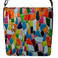 Mosaic Tiles Flap Closure Messenger Bag (S)