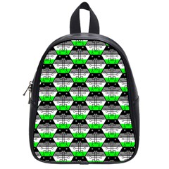Hackers Town Void Mantis Hexagon Agender Agender Info Pride Flag School Bag (small) by WetdryvacsLair