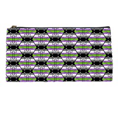 Hackers Town Void Mantis Hexagon Agender Nine 9 Stripe Pride Flag Pencil Case by WetdryvacsLair