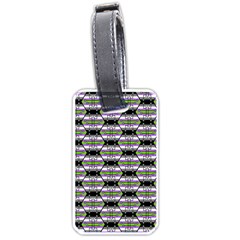 Hackers Town Void Mantis Hexagon Agender Nine 9 Stripe Pride Flag Luggage Tag (one side)