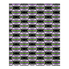 Hackers Town Void Mantis Hexagon Agender Nine 9 Stripe Pride Flag Shower Curtain 60  x 72  (Medium) 