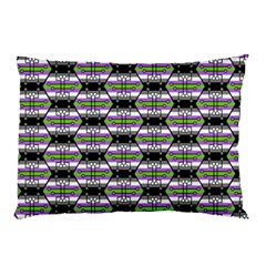 Hackers Town Void Mantis Hexagon Agender Nine 9 Stripe Pride Flag Pillow Case (Two Sides)