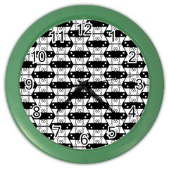 Hackers Town Void Mantis Hexagon Agender Rumpus Parable Pride Flag Color Wall Clock by WetdryvacsLair