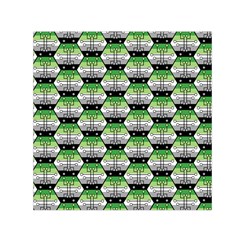 Hackers Town Void Mantis Hexagon Aromantic Pride Flag Square Satin Scarf (30  X 30 )