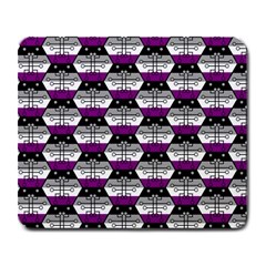 Hackers Town Void Mantis Hexagon Asexual Ace Pride Flag Large Mousepads by WetdryvacsLair