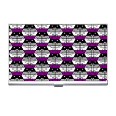 Hackers Town Void Mantis Hexagon Asexual Ace Pride Flag Business Card Holder by WetdryvacsLair