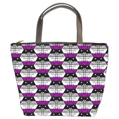 Hackers Town Void Mantis Hexagon Asexual Ace Pride Flag Bucket Bag by WetdryvacsLair