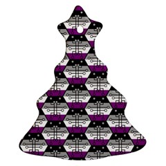 Hackers Town Void Mantis Hexagon Asexual Ace Pride Flag Ornament (christmas Tree) 