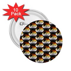 Hackers Town Void Mantis Hexagon Bear Pride Flag 2.25  Buttons (10 pack) 