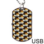 Hackers Town Void Mantis Hexagon Bear Pride Flag Dog Tag USB Flash (Two Sides) Back