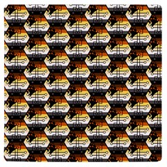 Hackers Town Void Mantis Hexagon Bear Pride Flag Uv Print Square Tile Coaster  by WetdryvacsLair
