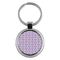 Hackers Town Void Mantis Hexagon Bigender Pride Flag Key Chain (round) by WetdryvacsLair