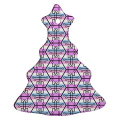 Hackers Town Void Mantis Hexagon Bigender Pride Flag Ornament (christmas Tree) 