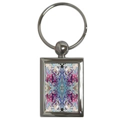 Abstract Kaleidoscope Key Chain (rectangle) by kaleidomarblingart