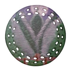 Purple haze  Round Filigree Ornament (Two Sides)