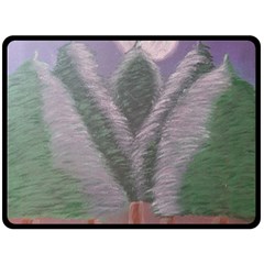 Purple haze  Double Sided Fleece Blanket (Large) 