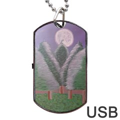 Purple Haze  Dog Tag Usb Flash (two Sides) by Hayleyboop