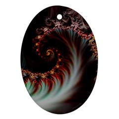 Digital-fractal-fractals-fantasy Ornament (oval)