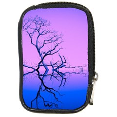 Nature-inspiration-trees-blue Compact Camera Leather Case by Jancukart