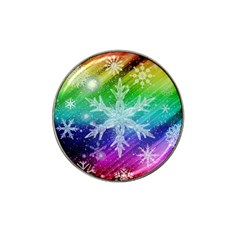 Christmas-snowflake-background Hat Clip Ball Marker by Jancukart