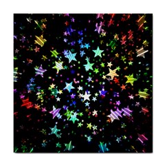 Christmas-star-gloss-lights-light Tile Coaster