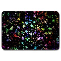 Christmas-star-gloss-lights-light Large Doormat 