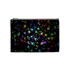 Christmas-star-gloss-lights-light Cosmetic Bag (medium) by Jancukart