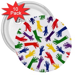 Integration-inclusion-hands-help 3  Buttons (10 Pack) 