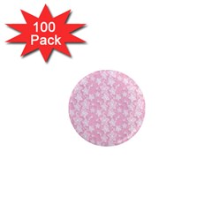 Pink-floral-background 1  Mini Magnets (100 Pack) 