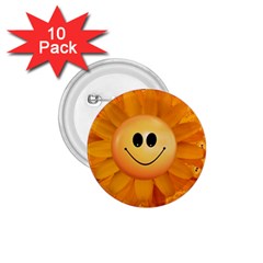 Sun-sunflower-joy-smile-summer 1 75  Buttons (10 Pack)