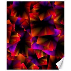 Squares Motif Geometric Pattern Canvas 8  X 10  by dflcprintsclothing