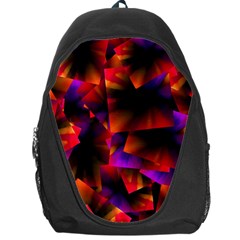 Squares Motif Geometric Pattern Backpack Bag