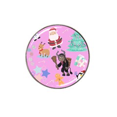 Pink Krampus Christmas Hat Clip Ball Marker (10 Pack) by InPlainSightStyle