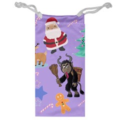 Purple Krampus Christmas Jewelry Bag by InPlainSightStyle