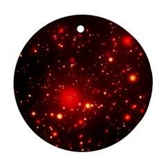 Firework-star-light-design Ornament (round)