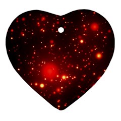 Firework-star-light-design Heart Ornament (two Sides) by Jancukart